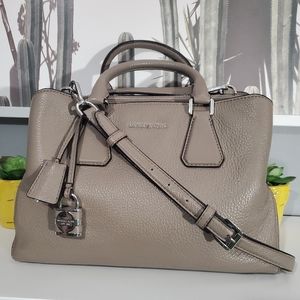 Michael Kors Camille Medium Leather Satchel